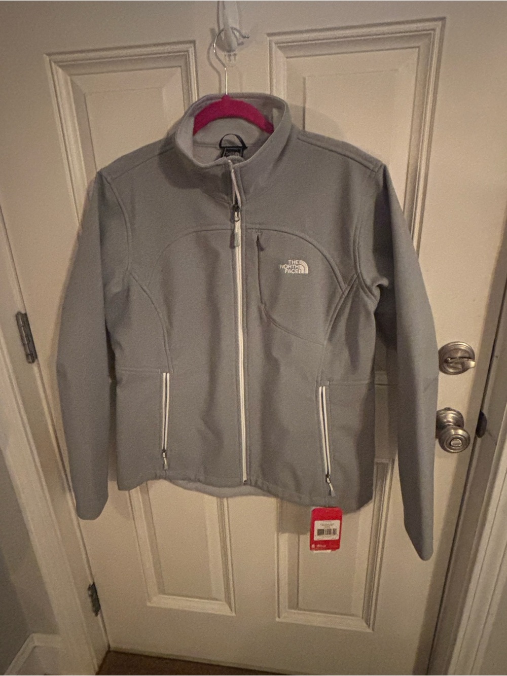 The North Face Women's Light Gray Full-Zip Utility Fleece Jacket